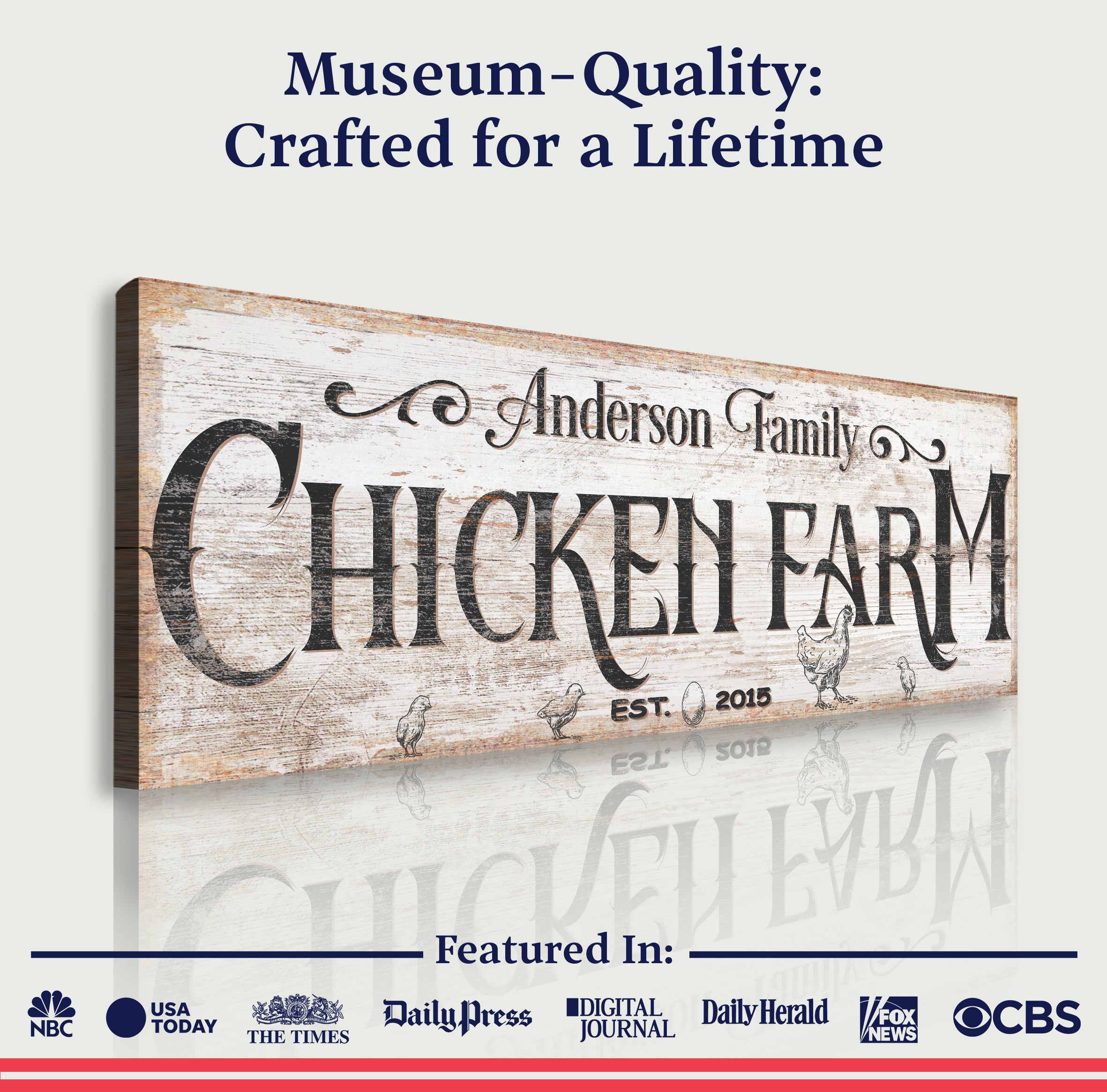 Chicken Farm Farmhouse Sign III
