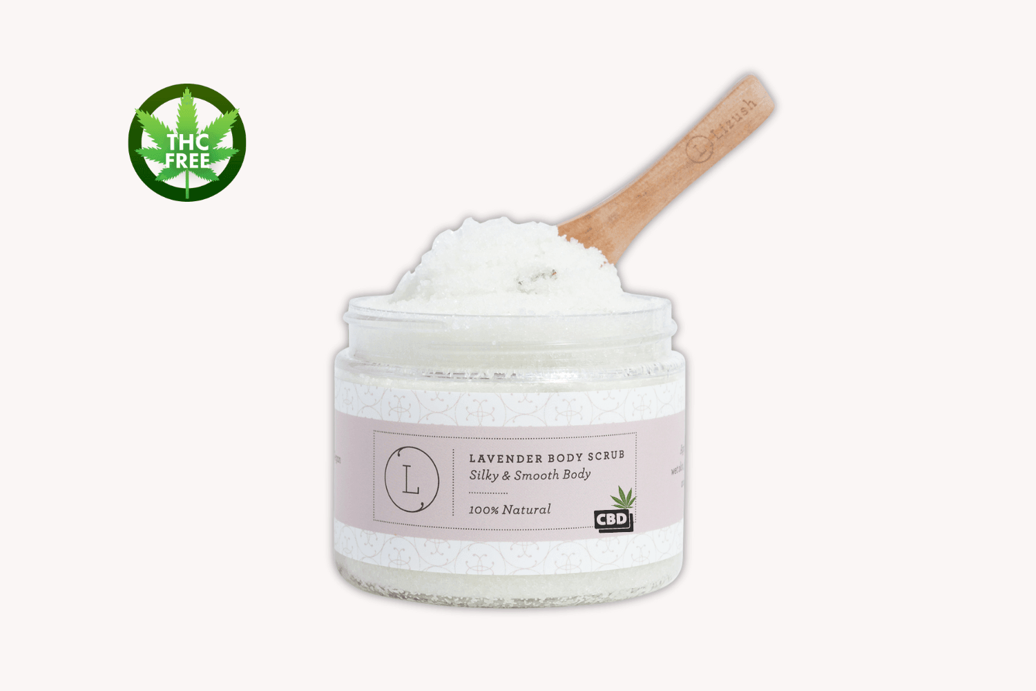 CBD Lavender Body Scrub with CBD, Natural Body Salt Scrub (THC free) - Lifestyle Haven