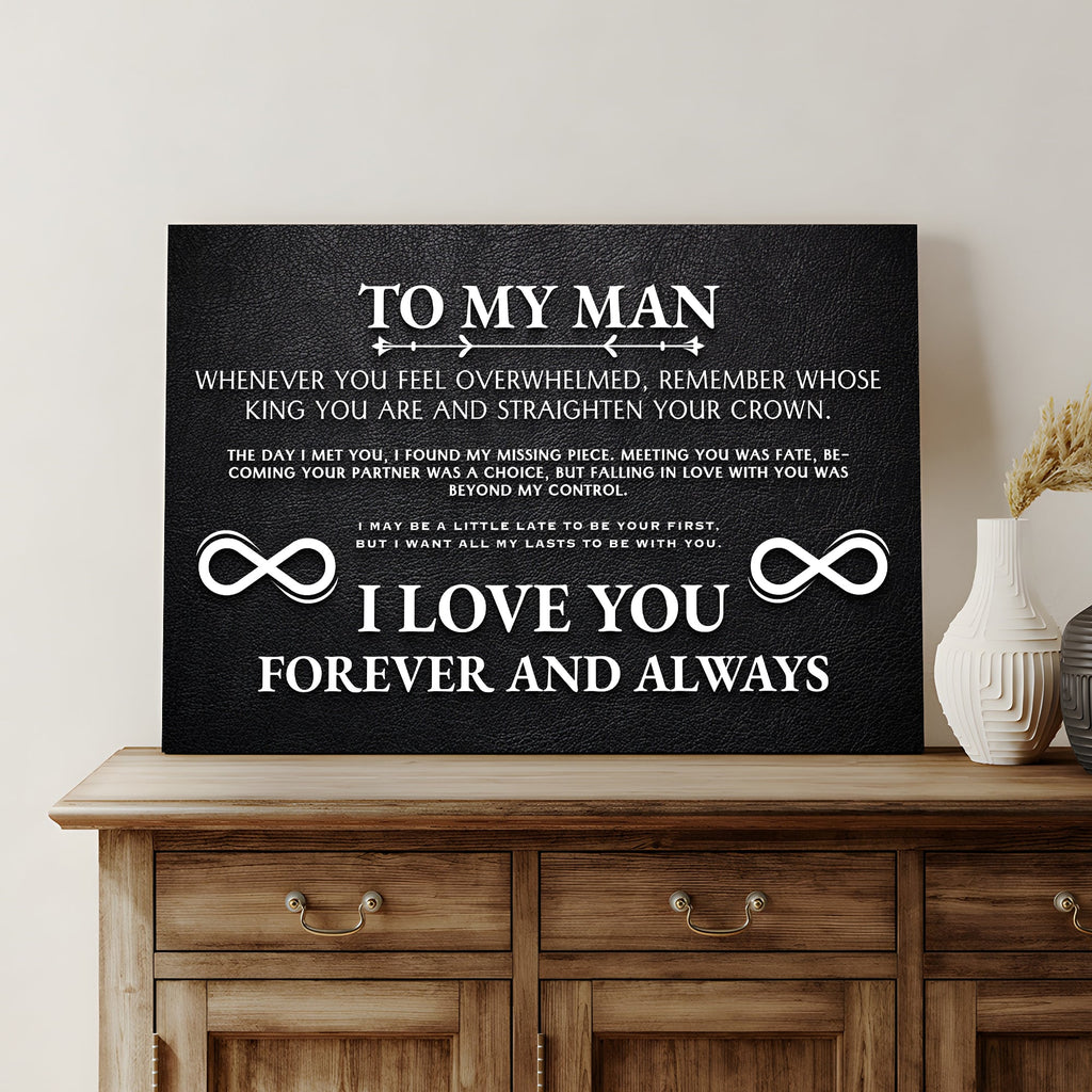 To My Man Father's Day Gift Sign II