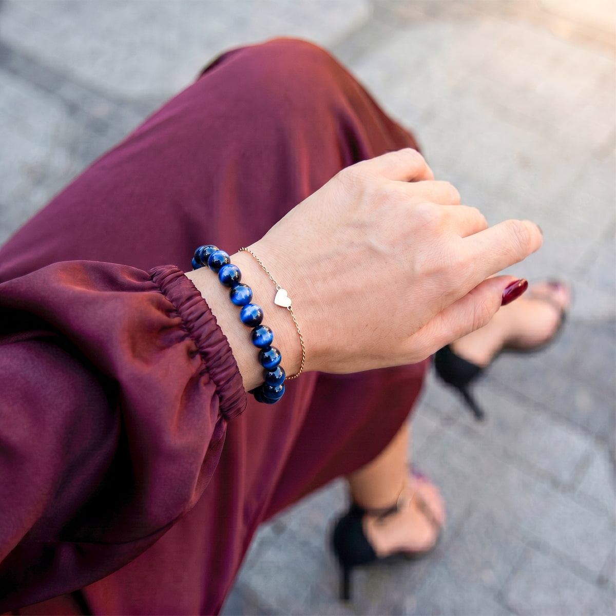 Blue Tiger’s Eye Bracelet