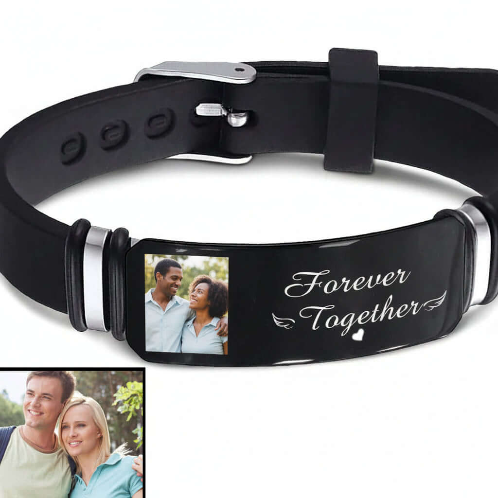 Personalized Engraved Stainless Steel Bracelet Gift