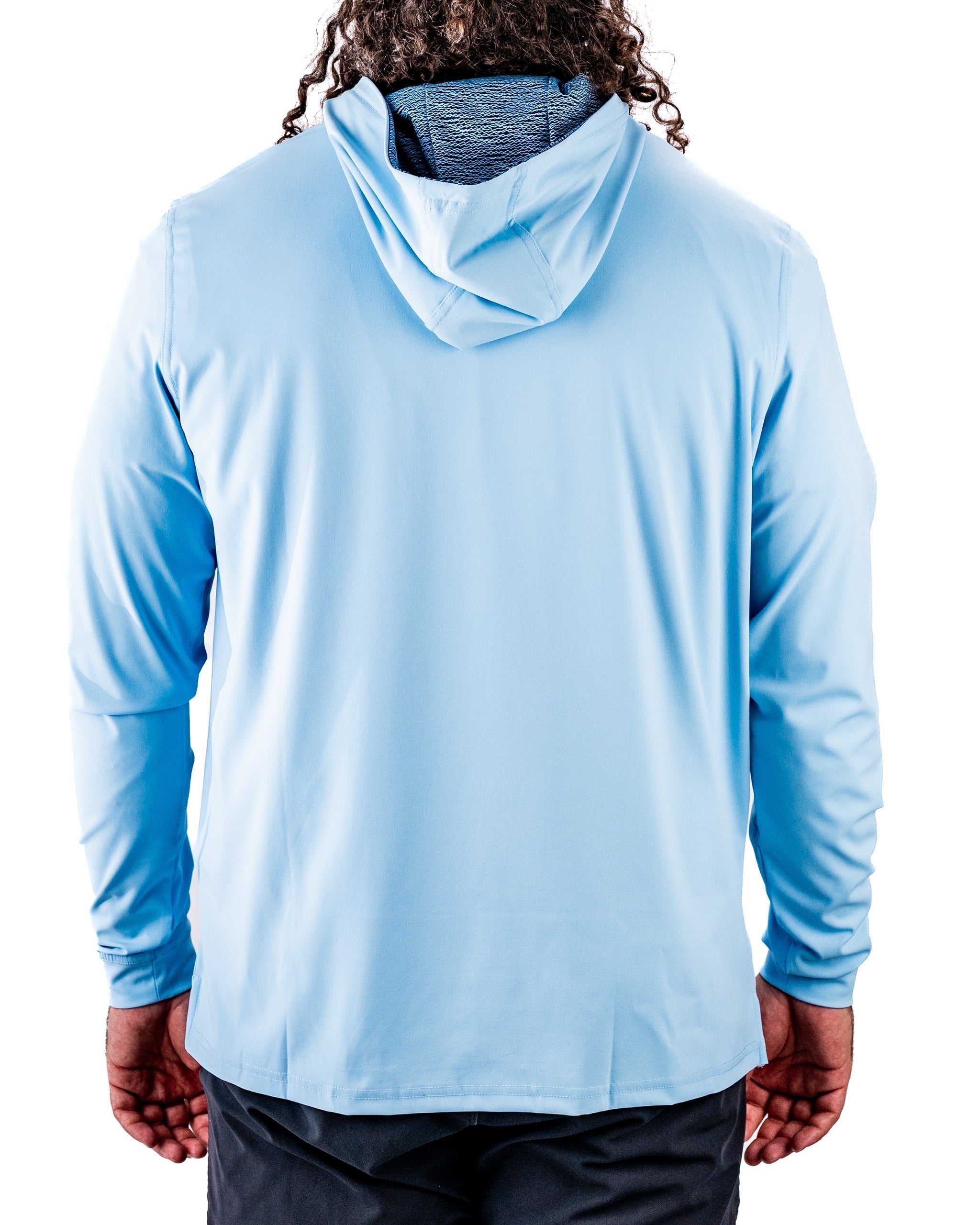 Performance Golf Hoodie - Squiggle Blue