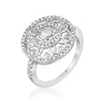 Elegant .5 Ct Interlocking Circles Ring with CZ Sparkles