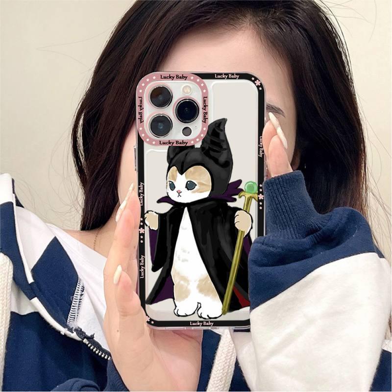 Cute Cat Phone Case For Iphone 11 12 13 Mini Pro Max 14 Pro Max Case Shell Cartoon Patterned Case Cover Soft Clear Cover Flexible Ultra Slim Anti-scratch Bumper Protective Cover For Iphone by Stevvex
