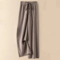 Thick Warm Knitted Casual Chic Basic Soft Elastic High Waist Women's Pants Korean Fashion Straight Ankle-Length Pants For Women