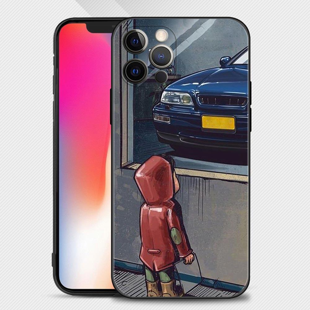 Boy Girl See Cool Sports Car Drift Case For iPhone 14 13 12 11 Pro Max Cover X XR XS Max 12Mini 13Mini 6 6S 7 8 Plus 5 5S Slim Back Cover Designer Matte Finish Hard Ultra Protective & Anti Shock by Stevvex