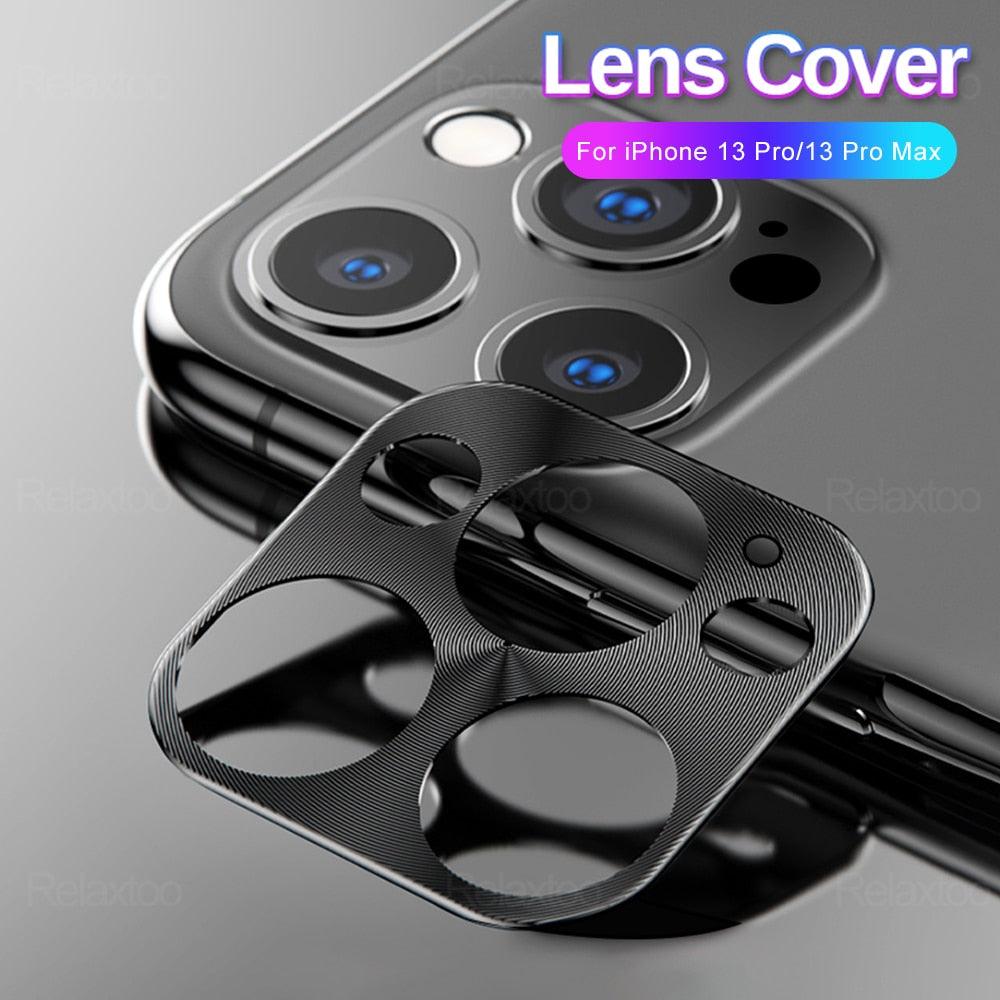 Alloy Camera Protector For Iphone 13 12 14 11 Pro Max Mini Plus Protective Full Cover Ring Textured Phone Lens Film Iphone14 Aluminum Alloy Camera Protector For Iphone by Stevvex