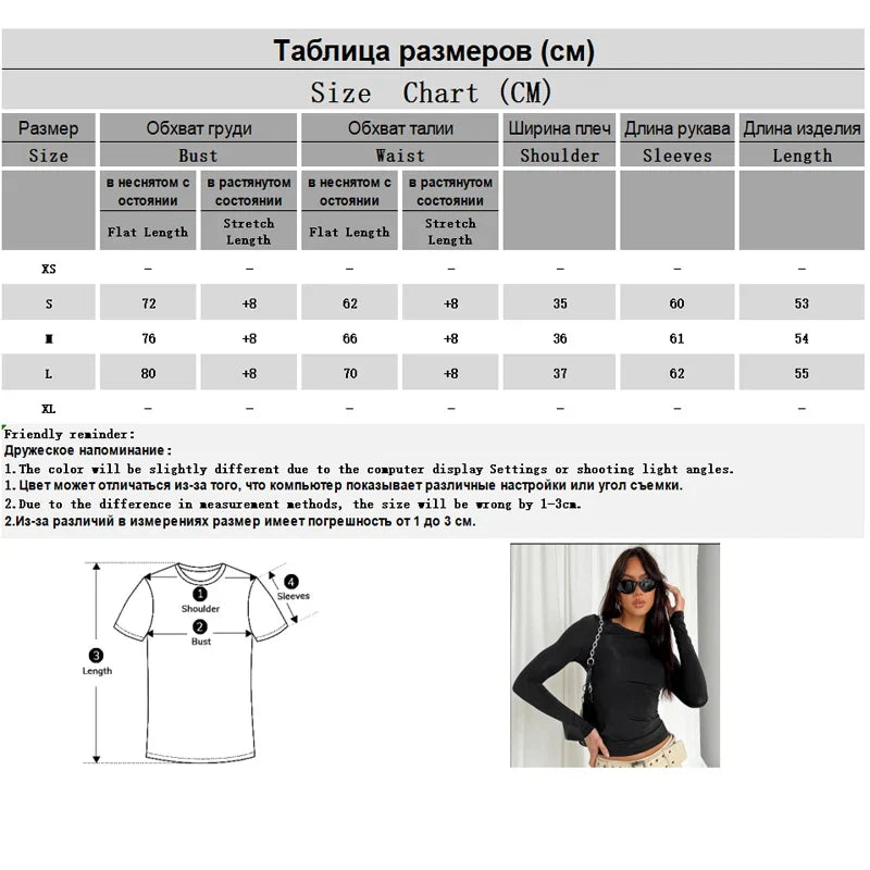 Woman Clothing Long Sleeve T-shirt Slim Fit Tops Female O-Neck Knitted Close-fitting Tee Shirt Street Wear 2024 New 2408
