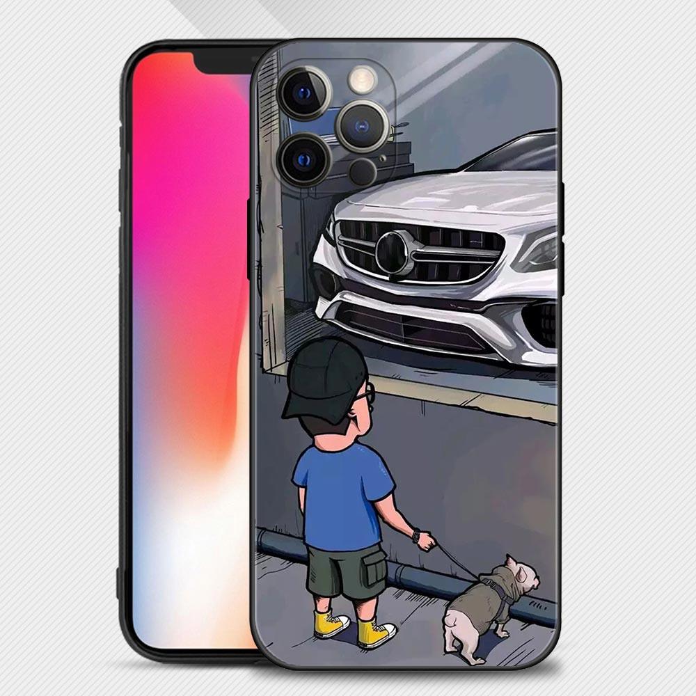Boy Girl See Cool Sports Car Drift Case For iPhone 14 13 12 11 Pro Max Cover X XR XS Max 12Mini 13Mini 6 6S 7 8 Plus 5 5S Slim Back Cover Designer Matte Finish Hard Ultra Protective & Anti Shock by Stevvex