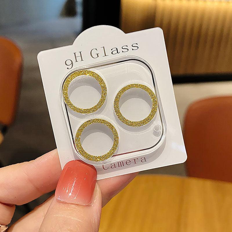 Glitter Full Cover Camera Lens Protector Glass For iPhone 13 12 11 Pro Max Mini 9H Tempered Glass for iPhone 12 Glass Lens Cover HD Clear Tempered Glass Back Camera Protector Ultra-Thin Easy Installation by Stevvex