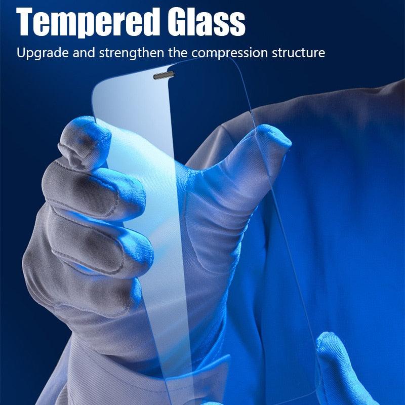 4PCS Tempered Glass for iPhone 13 12 11 Pro Max Mini Screen Protector for iPhone 14 Pro Max 7 8 6 6S Plus SE 2020 X XR Xs Glass Easy Installation Frame Case Friendly Premium Tempered Glass for iPhone by Stevvex