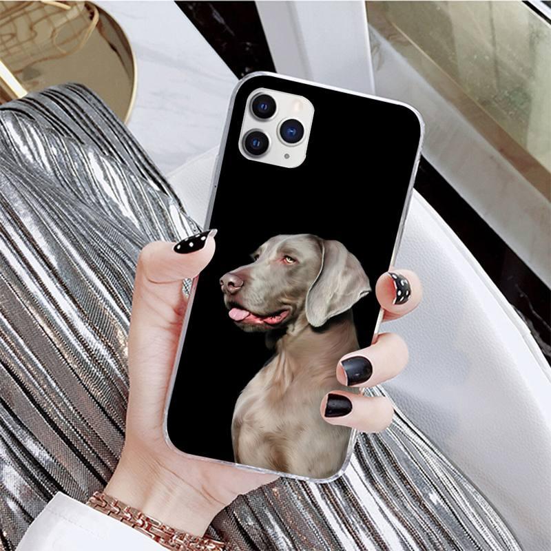 Dog Phone Case For Iphone 11 12 13 Mini Pro Max 8 7 6 6s Plus X 5 Se 2020 Xr Xs Case Shell Cute Funny Pattern Black Phone Case by Stevvex