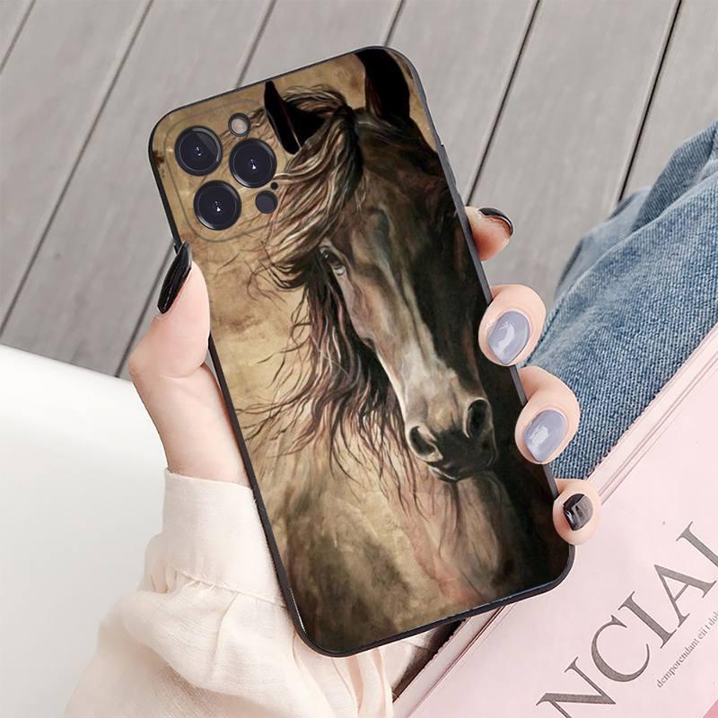 Animal Steed Horse Phone Case For Iphone 14 11 12 13 Mini Pro Xs Max Cover 6 7 8 Plus X Xr Se 2020 Cool Animal Horse Case For Iphone by Stevvex