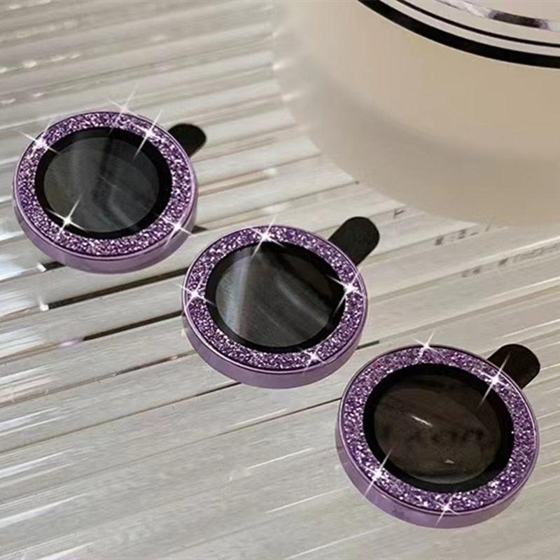 Camera Lense Protection Glass Large Glitter Stone Camera Protector For iPhone 13 Mini 14 Pro Max luxury Glitter Diamand Camera Lens Protectors Camera Metal Ring Glass For iPhone 11 Protective Cap by Stevvex