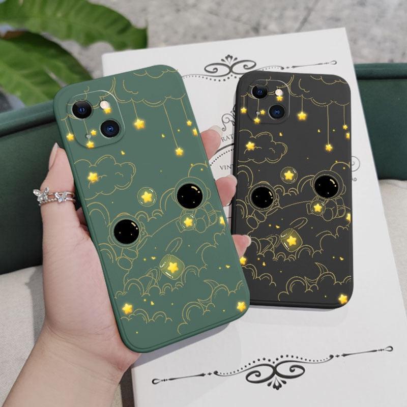 Astronaut Phone Case For Iphone 14 13 12 11 Pro Max Mini X Xr Xs Max Se2020 8 7 Plus 6 6s Plus Cover Heavy Duty Hybrid Protection Cover by Stevvex