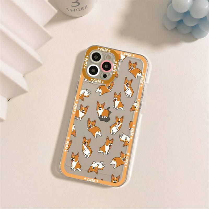 Cute Puppy Phone Case For Iphone 11 12 13 Mini Pro Max 14 Pro Max Case Shell Butt Squishy Fidget Toys Phone Case For Iphone by Stevvex