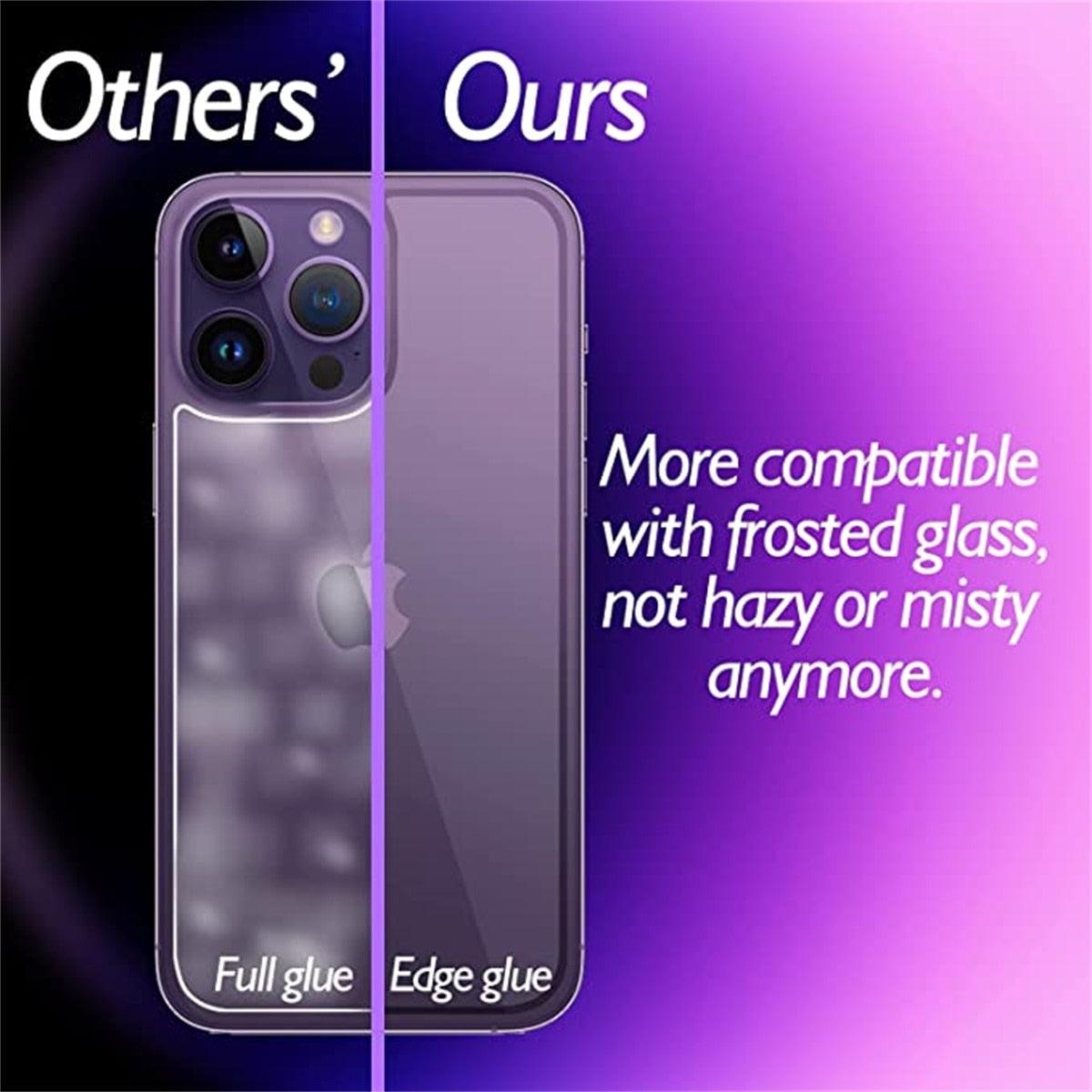 HD Clear Scratch Resistant Anti-Fingerprint Tempered Glass Film Full Screen Coverage Protector For Iphone 14 Pro Max Front Back Screen Protector HD Clarity Anti-Fingerprint Scratch Tempered Glass For Iphone 13 by Stevvex