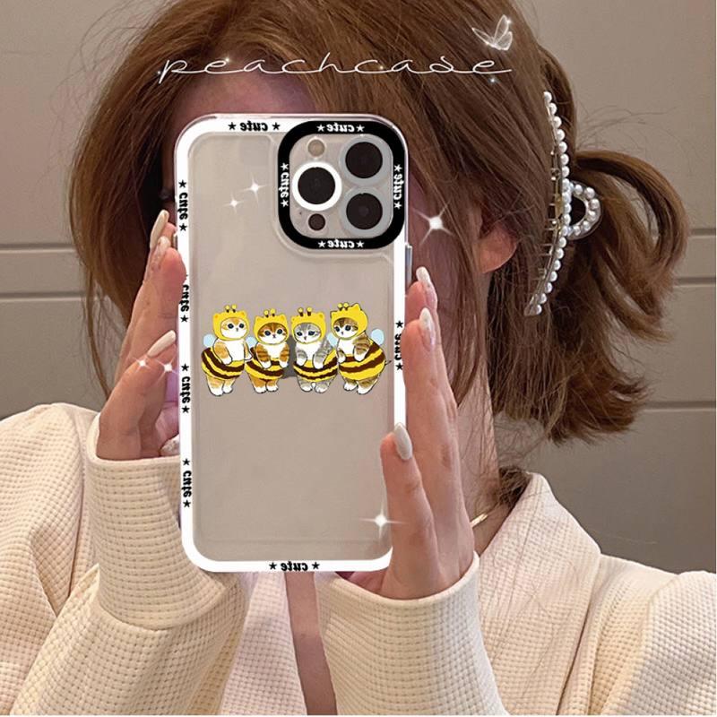 Cute Cat Phone Case for iPhone 11 12 13 Mini Pro Max 14 Pro Max Case shell Blank Printable Phone Case for Soft Rubber Cool Polish Phone Case by Stevvex
