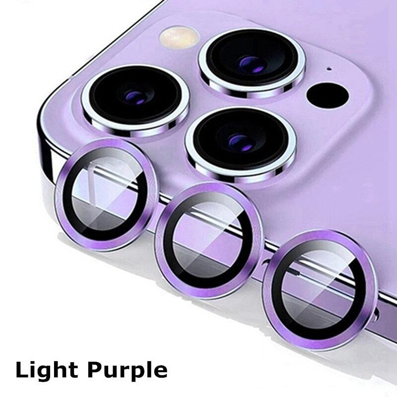 Camera Lens Protectors For iPhone 14 Pro Max Camera Metal Ring Protector Case Glass for iPhone 13mini 14plus 13 14pro Lens Film Camera Lens Protector Tempered Glass Camera Lens Protector by Stevvex