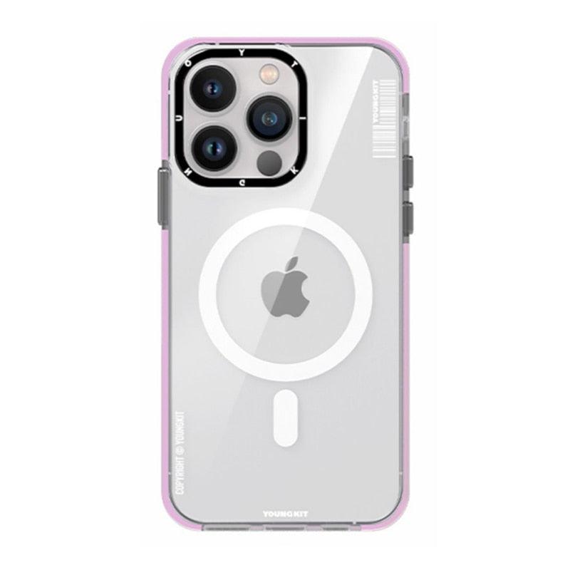 Cover Iphone 13 14 Pro Max Case Trend Magnetic Wireless Charging Cell Phone Iphone Anti-drop Case Smartphone Magnetic Case Designed For Iphone by Stevvex