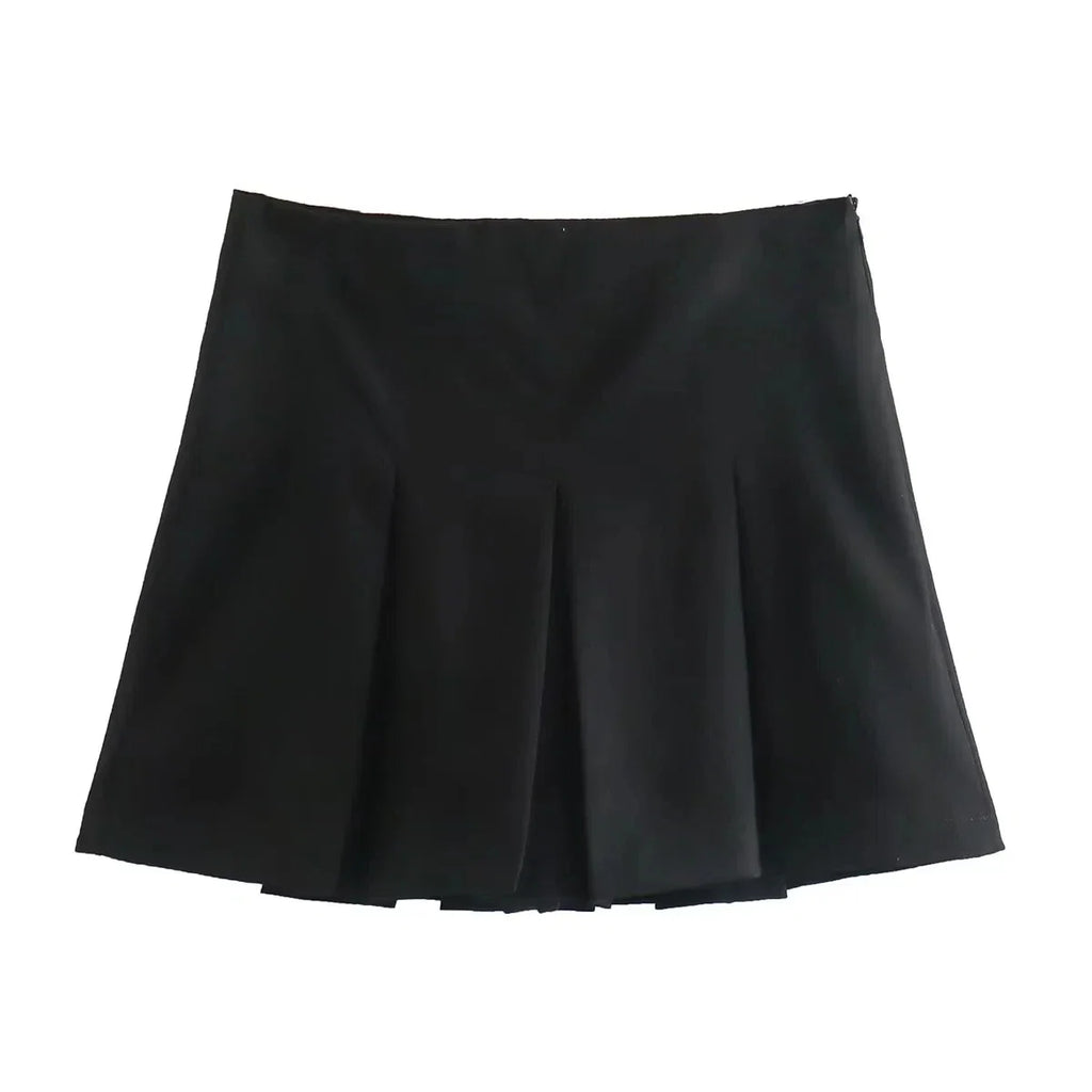KONDALA 2026 Spring Summer Women Casual Tierred Mini Skirts Fashion Vintage Valentine‘s Day Ruffles Pleated Sexy Shorts Skirts