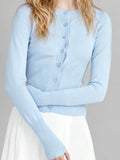 Pink Twist Cotton Long Sleeve Knitted Cardigan Women Simple Button Casual Preppy Style Jumper Sweet Cute Simple Sweater Top New