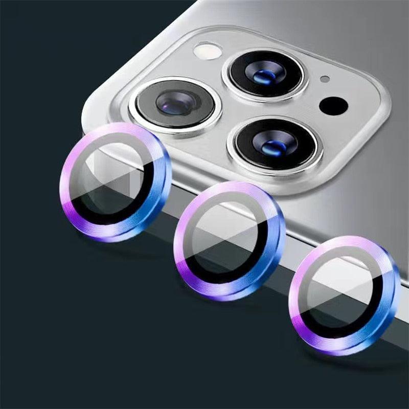 HD Camera Lens Protector 9H Hardness Anti-Scratch Camera Protector For iPhone 13 14 12 Pro Max Titanium Alloy Camera Protector for iPhone 12 13 Mini Camera Protector Lens Protection Glass Suit by Stevvex