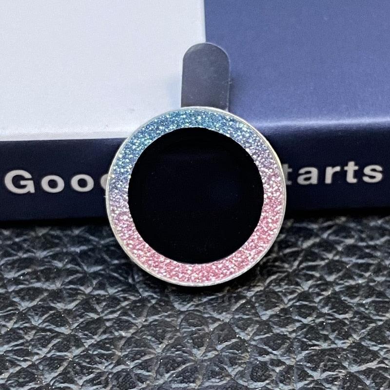Bling Diamond Camera Lens Protector For iPhone 14 13 12 11 Pro Max Metal Ring Lens Glass Glitter Protective Cap iPhone 13 mini Camera Lens Protector Sparkle Diamond Ring Metal Alloy HD Glass for iPhone by Stevvex