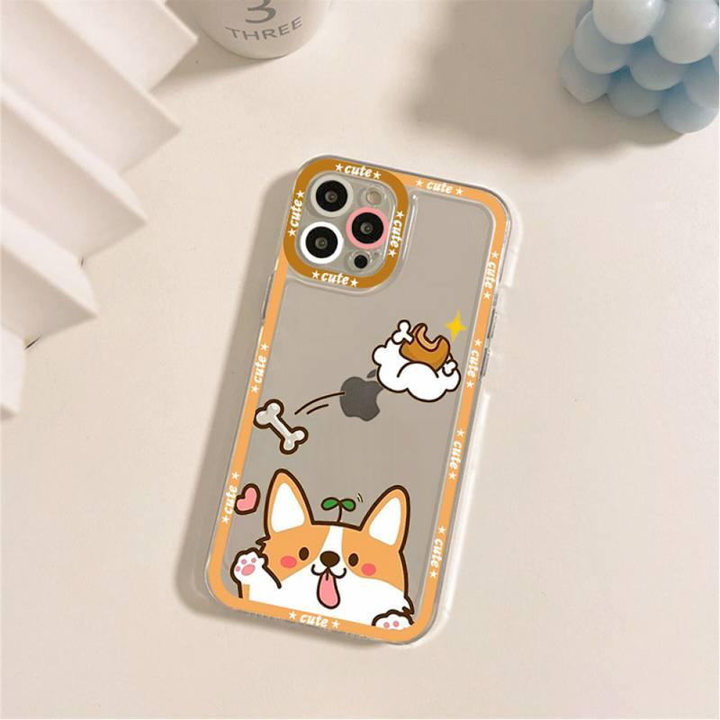 Cute Puppy Phone Case For Iphone 11 12 13 Mini Pro Max 14 Pro Max Case Shell Butt Squishy Fidget Toys Phone Case For Iphone by Stevvex