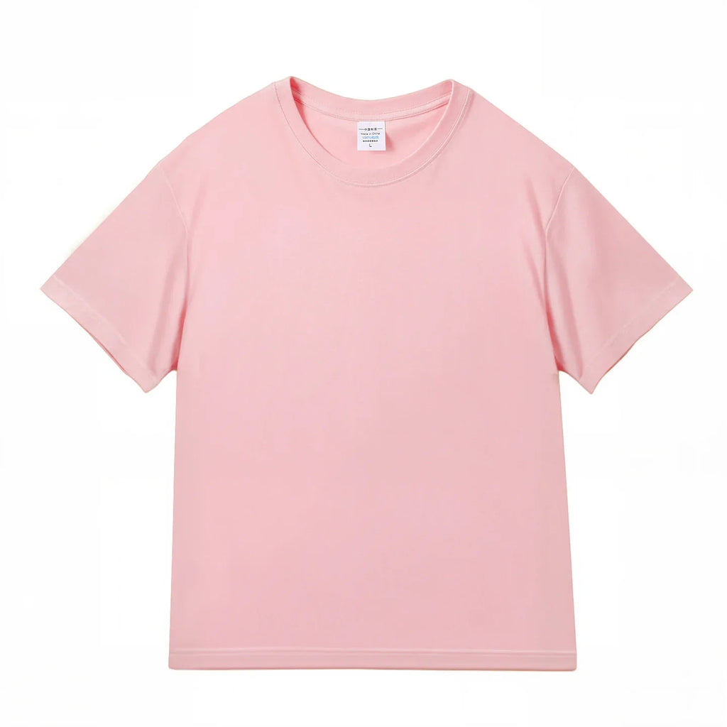 100% Cotton Five Half Sleeve Men's Women Summer T-shirt Loose Short-sleeved Casual Basic Shirt O Neck Solid Color Tops