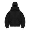 Plain Design Hooded Zip Up Sweatshirt for Men Women Autumn Winter Ins Style Couple Matching