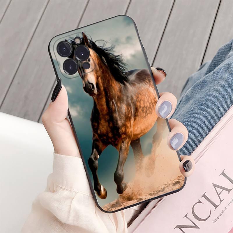 Animal Steed Horse Phone Case For Iphone 14 11 12 13 Mini Pro Xs Max Cover 6 7 8 Plus X Xr Se 2020 Cool Animal Horse Case For Iphone by Stevvex