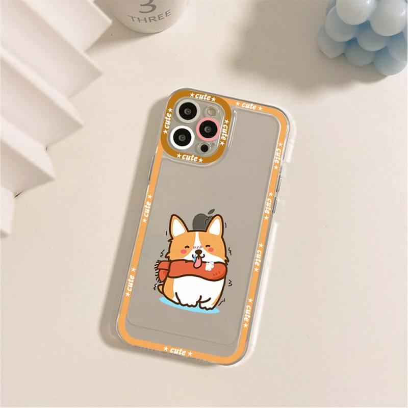 Cute Puppy Phone Case For Iphone 11 12 13 Mini Pro Max 14 Pro Max Case Shell Butt Squishy Fidget Toys Phone Case For Iphone by Stevvex
