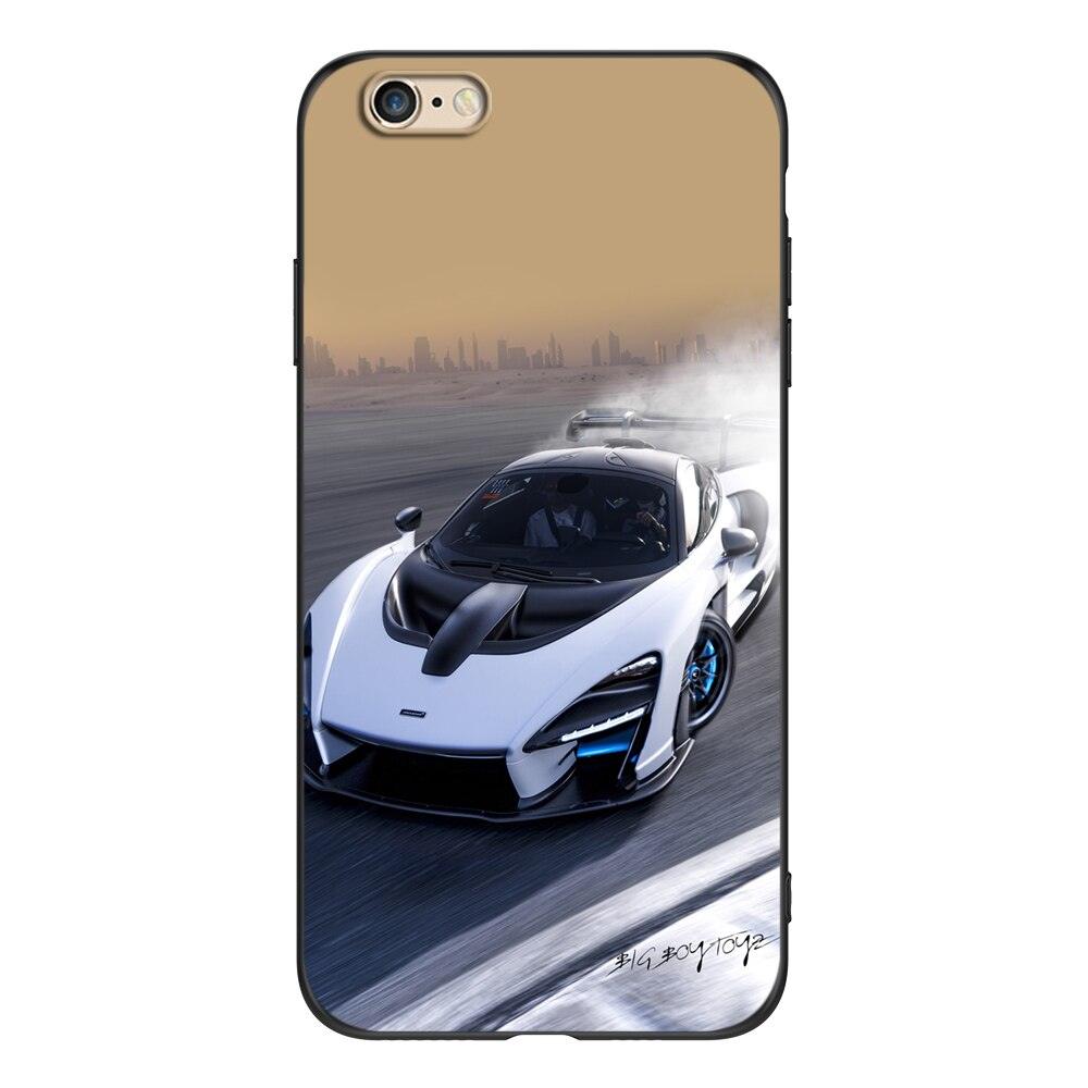 Cute Cover Soft Silicone Print Cars Print Phone Case For Iphone 5s 5 S Se 2016 4.0" Case Phone Cover On Iphone 6s 6 S Plus Funda Bumper Black Case Sport Race Car by Stevvex