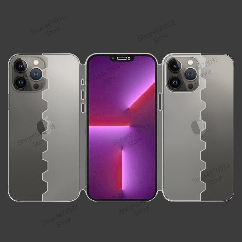 Full Cover Butterfly Film For iPhone 14 13 12 11 Pro Max 14 Plus 13 12 Mini Lens Cover For iPhone XR X XS Max Film Soft Screen Protector Full Coverage Clear HD Phone Protector by Stevvex