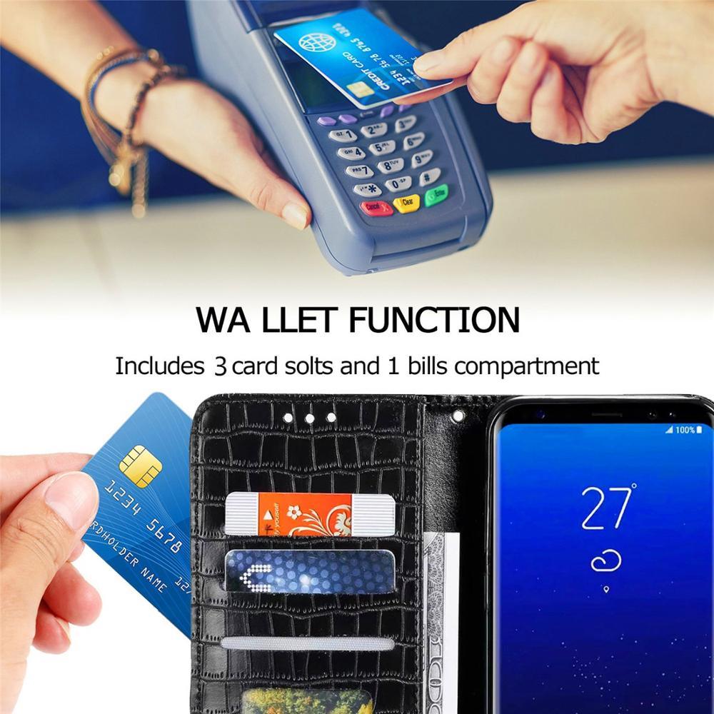 Luxury Pattern Flip Case For iPhone 13 12 Mini 11 Pro Leather Holder Card Stand Wallet Cover Protection Anti Radiation Wallet Phone Case For iPhone by Stevvex