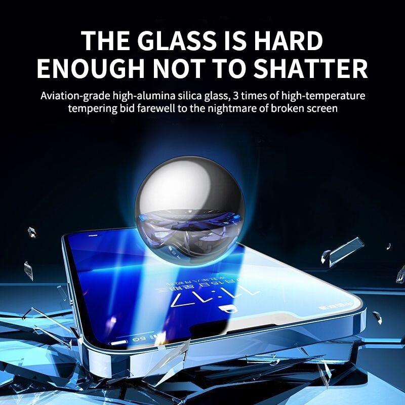 8K HD Anti Peeping Luxury Fast Install Full Cover Glass Screen Protector For iPhone 14 13 12 11 PRO MAX MINI X XS 9H Hardness Tempered Glass Scratchproof Shatterproof Bubble Free Screen Protector For iPhone by Stevvex
