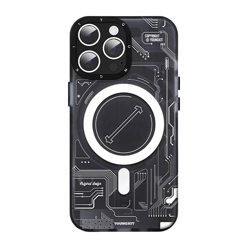 Cover Iphone 13 14 Pro Max Case Trend Magnetic Wireless Charging Cell Phone Iphone Anti-drop Case Smartphone Magnetic Case Designed For Iphone by Stevvex