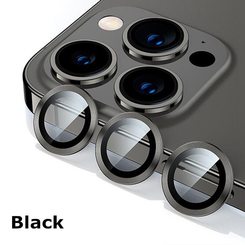 Camera Lens Protectors For iPhone 14 Pro Max Camera Metal Ring Protector Case Glass for iPhone 13mini 14plus 13 14pro Lens Film Camera Lens Protector Tempered Glass Camera Lens Protector by Stevvex