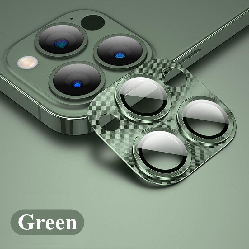 Camera Lens Protector on For iPhone 14 13 12 Pro Max 13Mini Tempered Glass For iPhone 11 13 14 Pro 14Plus Metal Camera Protector Camera Film Protective Lens Case by Stevvex