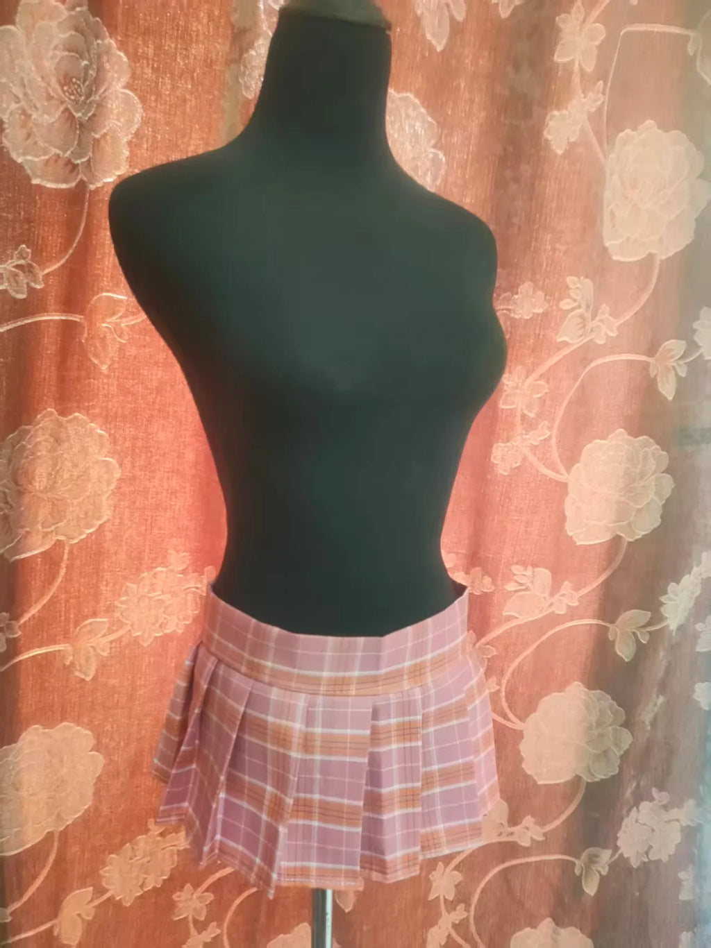 2025Sexy Schoolgirl JK Uniform for Women Japanese Mini Ultra Short Pleated Plaid Skirt Cute Half Body Studentwear for Cosplay