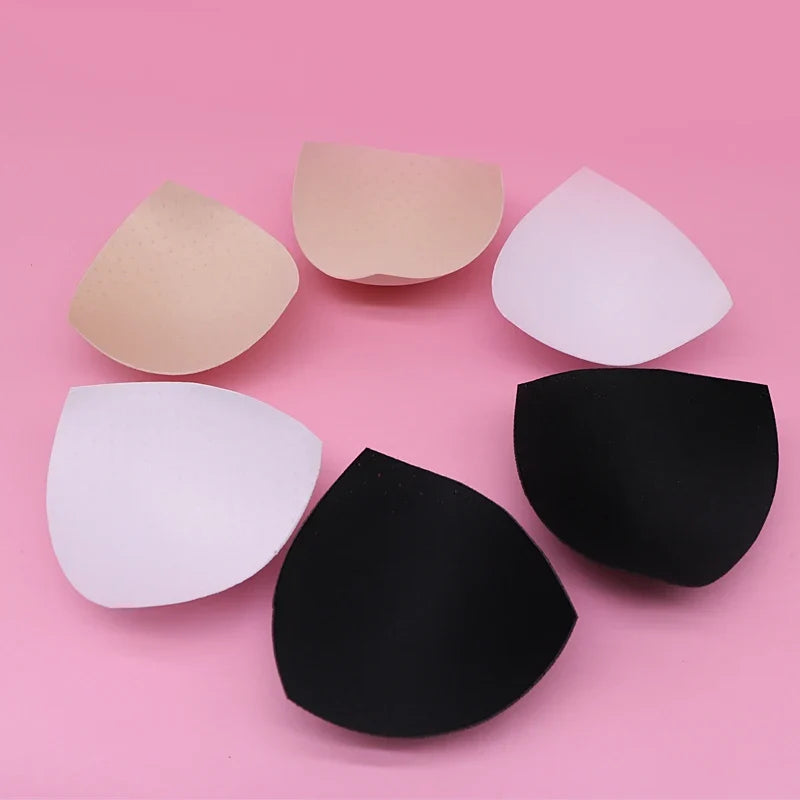 1pair Sponge Inserts In Bra Padded for Swimsuit Breast Push Up Fill Brassiere Breast Patch Pads Women Intimates Accessories