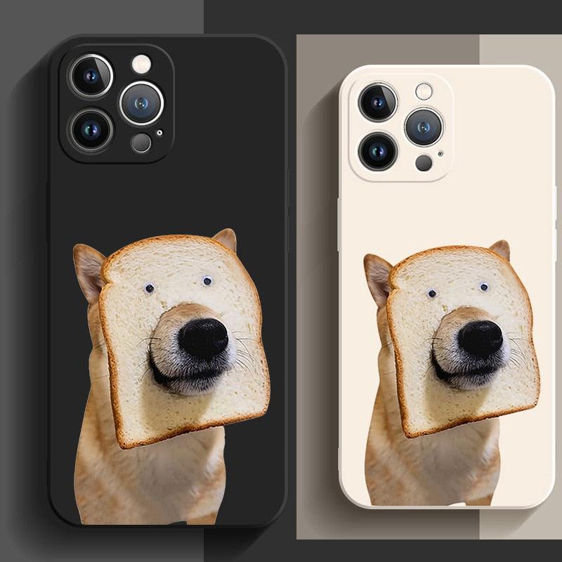 Cute and Funny Puppy Phone Case For iPhone 13 14 11 12 Pro Max XS XR 7 8 Plus Creative Shockproof Soft Silicone Phone Cover Flexible Silicone Dog Pattern Cute Phone Case by Stevvex