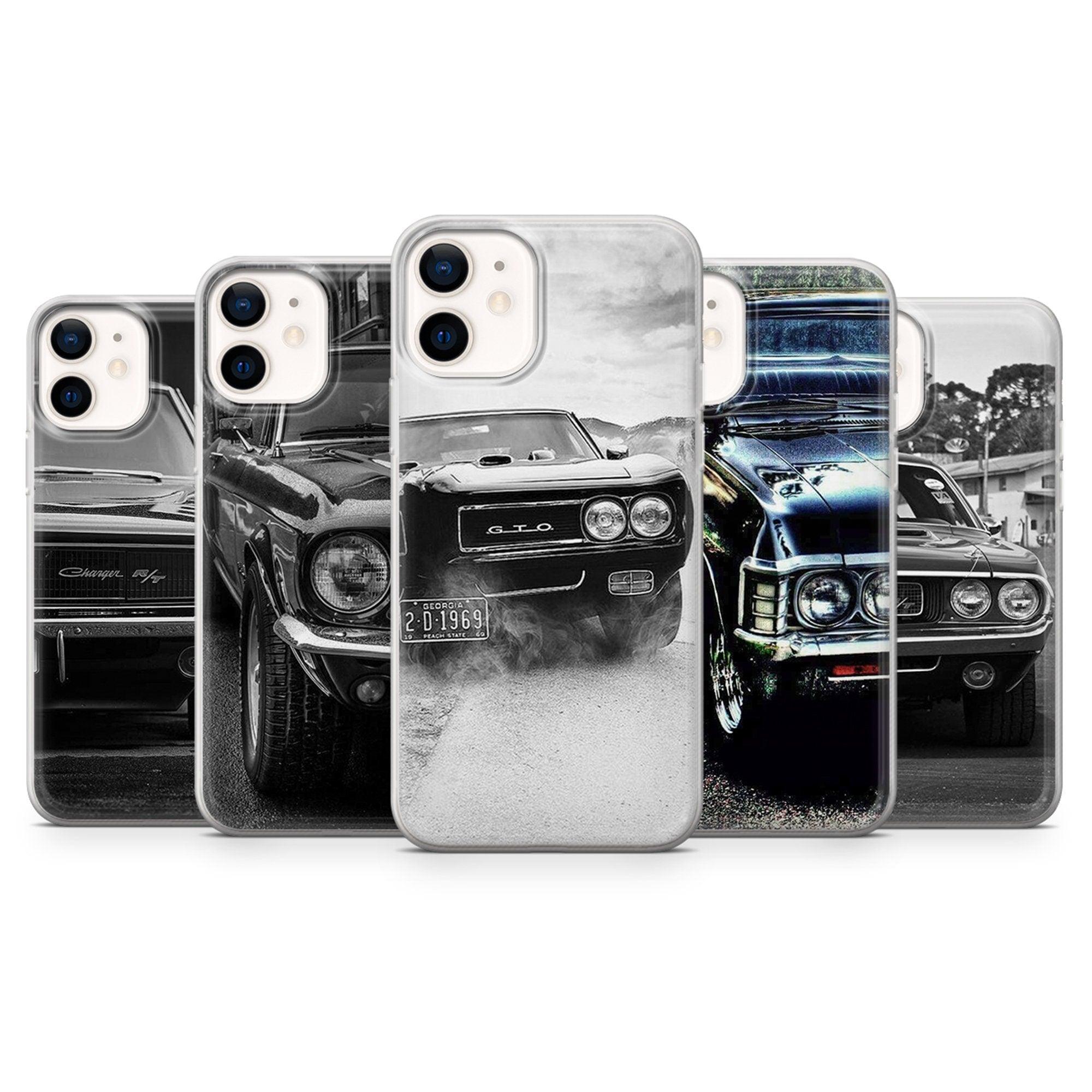 American Cars Phone Case For Iphone 13 12 11 Pro Max Mini Xs X Xr 8 7 Plus 6s 6 Se 2020 Transparent Cover Shockproof Scratch Resistant Phone Case by Stevvex
