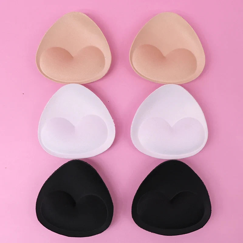 1pair Sponge Inserts In Bra Padded for Swimsuit Breast Push Up Fill Brassiere Breast Patch Pads Women Intimates Accessories