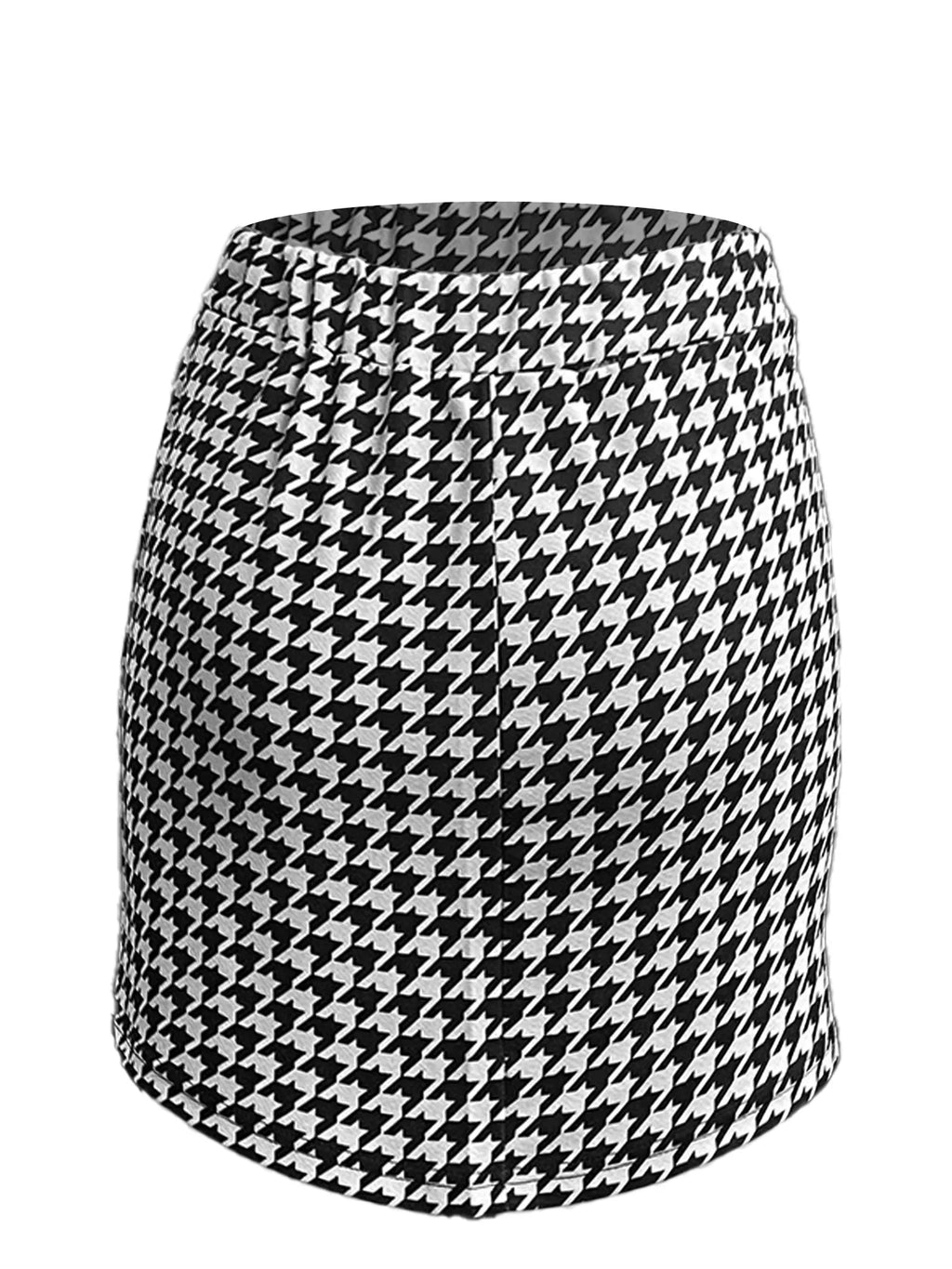 Qianniao style elegant elastic waist half skirt, hip hugging high waist short skirt