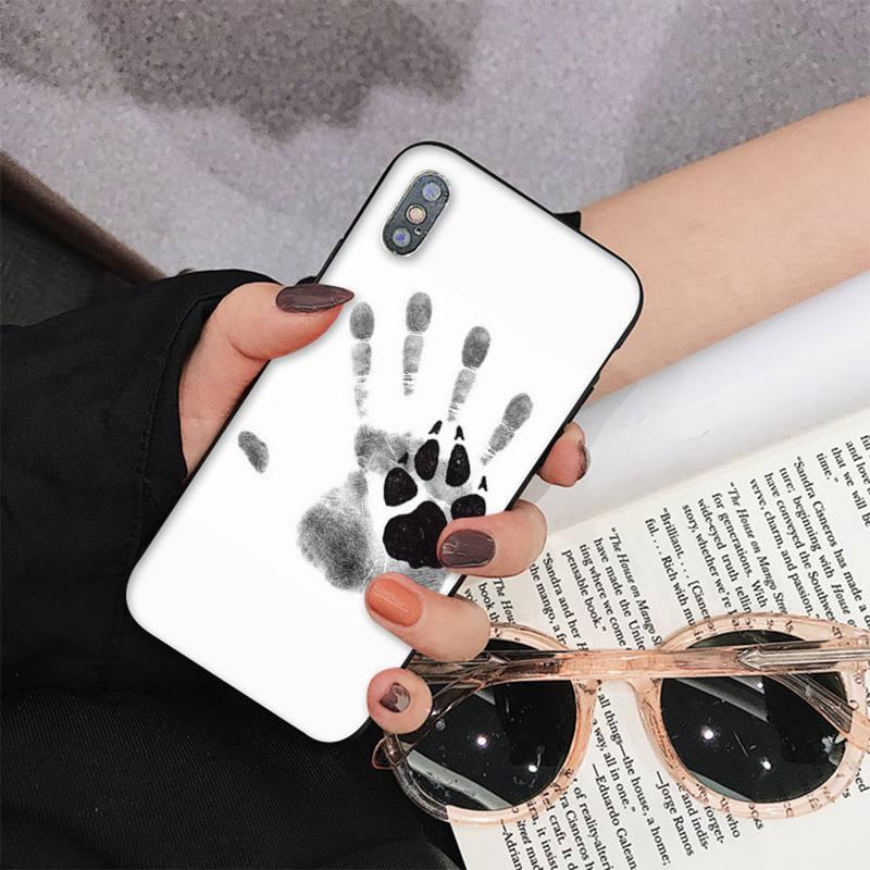 Dog Paw Phone Case For Iphone 11 12 13 Mini Pro Max 8 7 6 6s Plus X 5 S Se 2020 Xr Xs 10 Case Paw Print Heart Pet Lovers by Stevvex