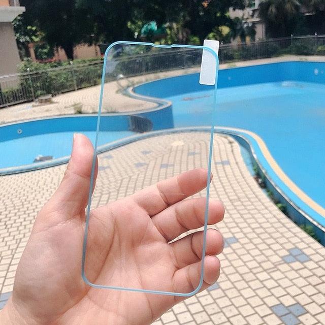 Full Cover Luminous Screen Protectors for IPhone 11 12 13 Pro Max Mini Glowing Tempered Glass for IPhone Xs MAX X XR SE Glass Luminous Screen Protectors Tempered-Glass Screen Protector Compatible with iPhone by Stevvex