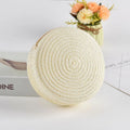 Summer Round Straw Bag For Women Woven Handmade Shoulder Bag New Travel Rattan Beach Bag Casual Style Crossbody Bag Handbag Purs