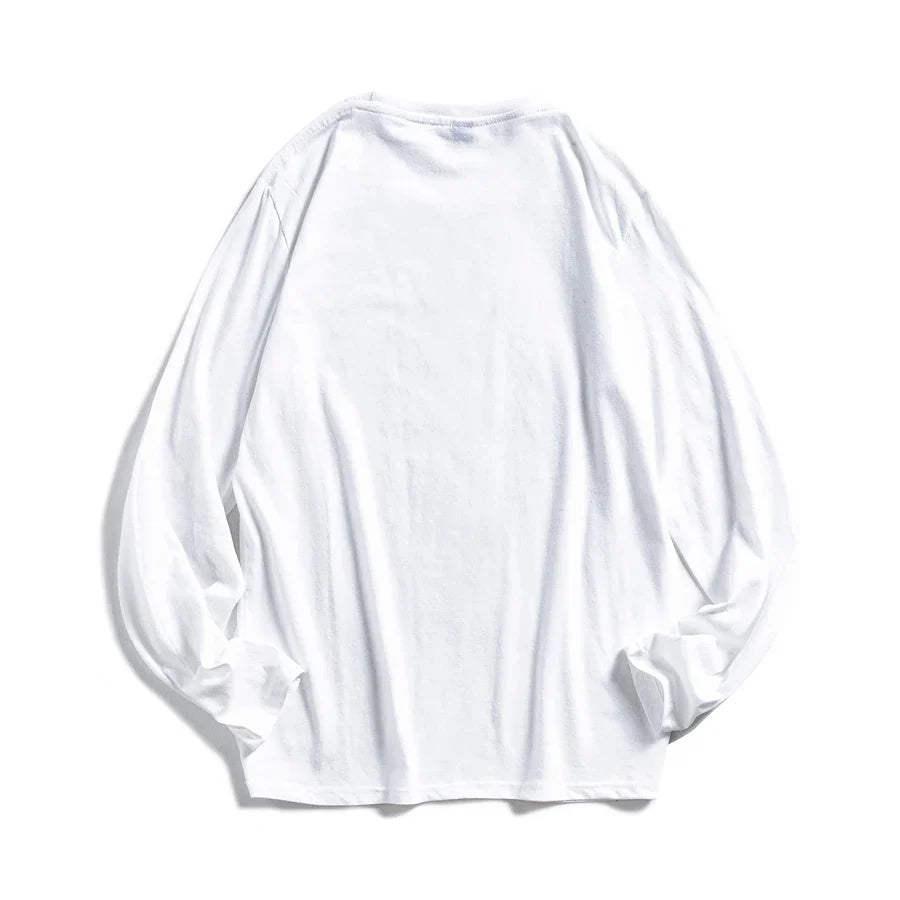 WAVLATII Women O-neck Long Sleeve T shirts Lady White Cotton Tops Female Soft Casual Tees Women's Black T-shirt